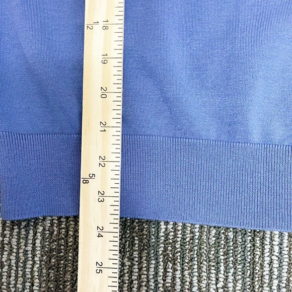 🚩SOLD🚩AUGUST SILK Ruched 3/4 Sleeve Silk Blend Knit Sweater Size L - Picture 12 of 12